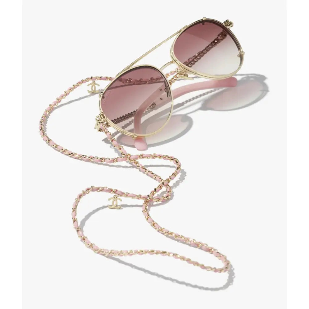 Chanel Pilotensonnenbrille CH4292 mit Brillenkette