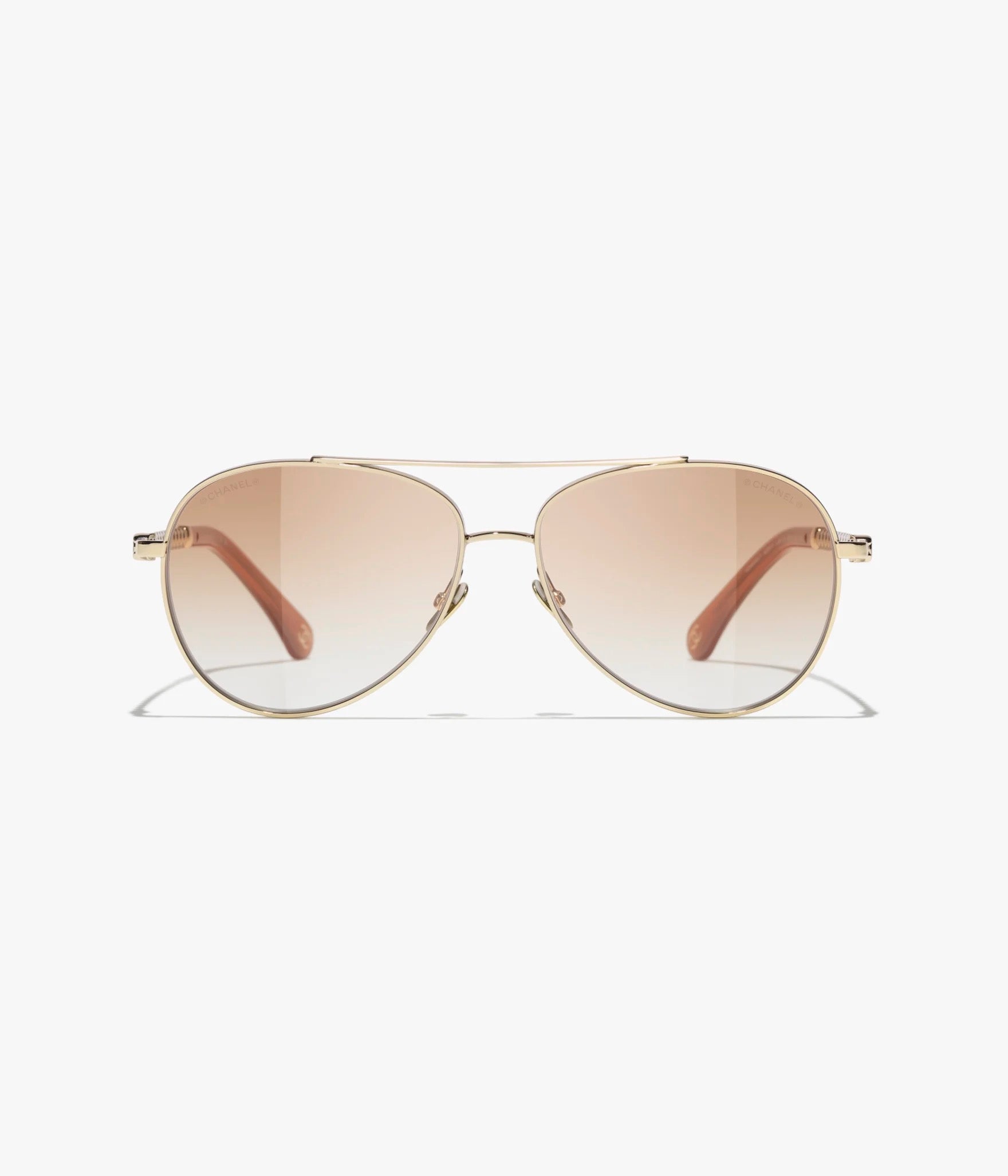 CHANEL Pilotensonnenbrille · Perlen