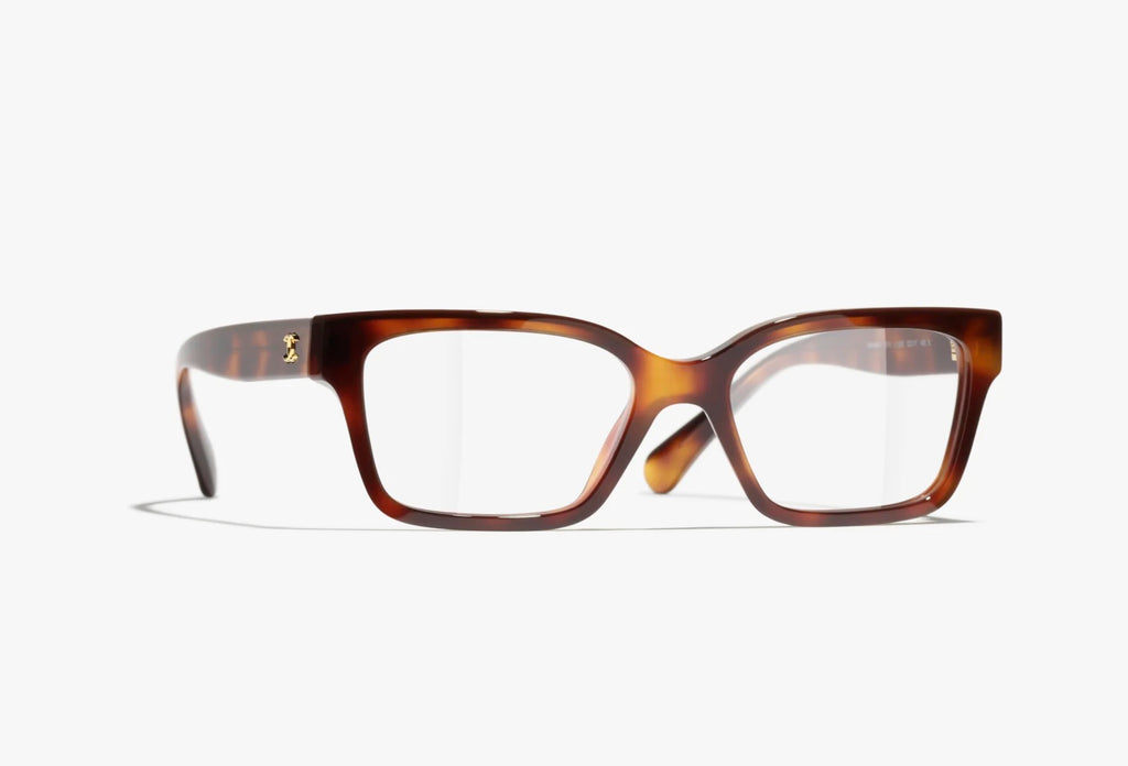 CHANEL Rechteckige Brille · Schildpatt