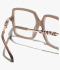 CHANEL Quadratische Brille · Braun