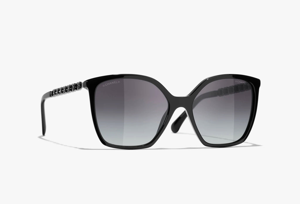 CHANEL Quadratische Sonnenbrille · Noir