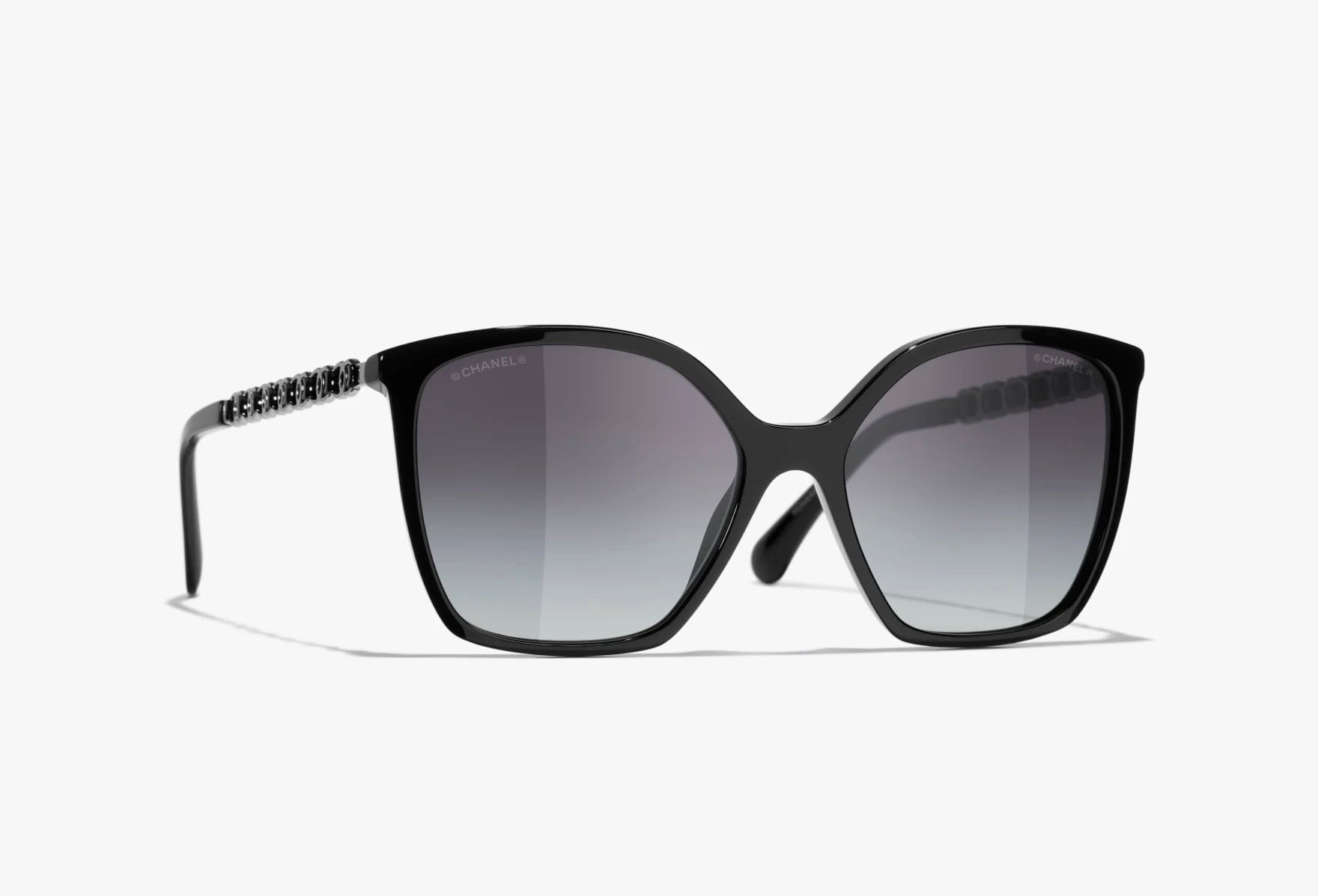 CHANEL Quadratische Sonnenbrille · Noir