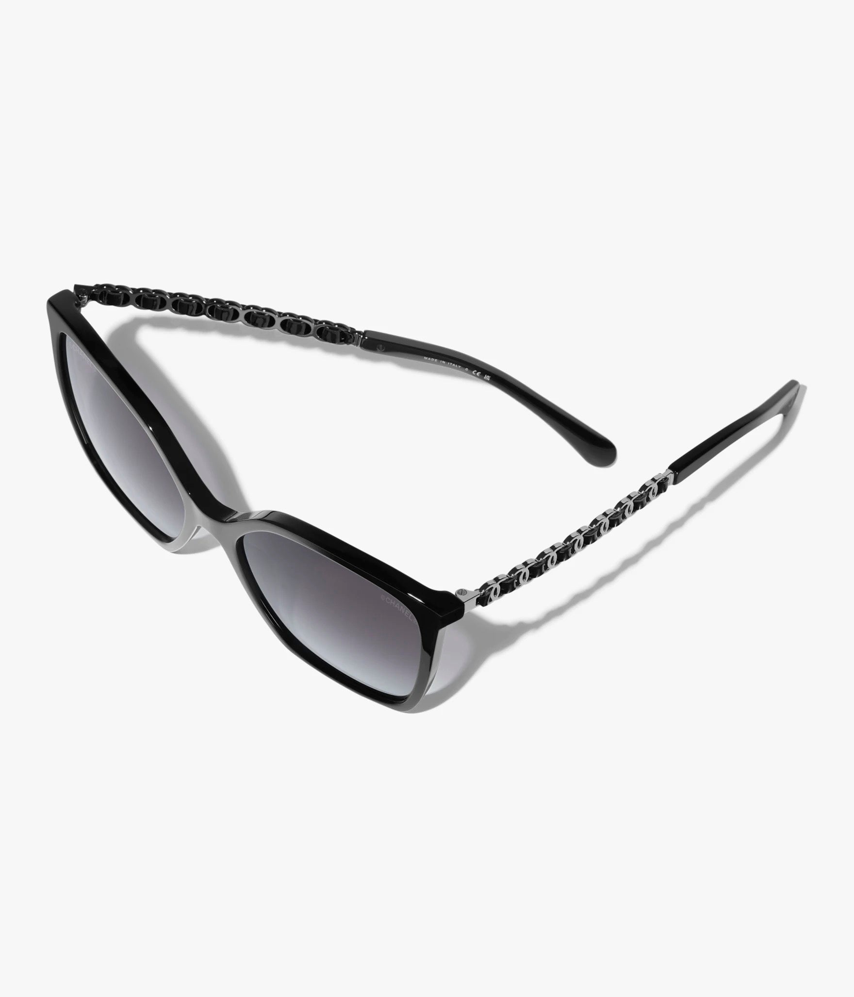 CHANEL Quadratische Sonnenbrille · Noir