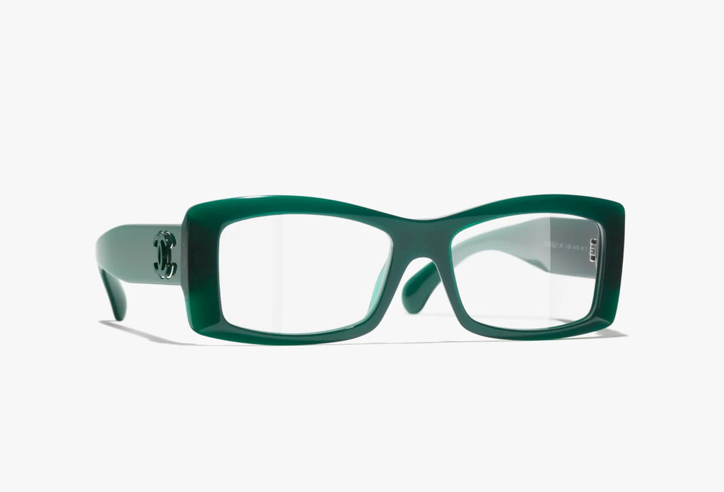 CHANEL Rechteckige Brille · Azetat