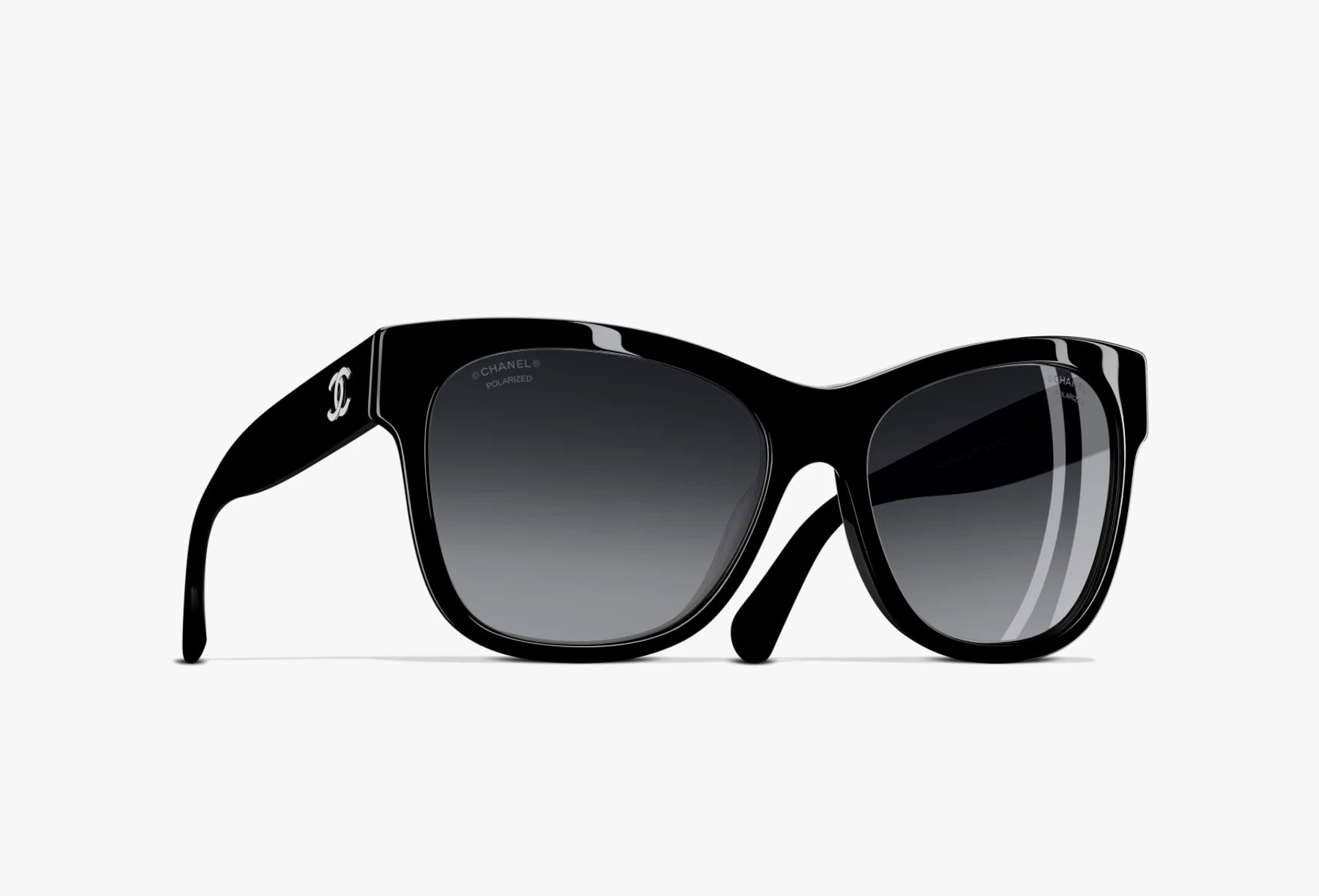 CHANEL Quadratische Sonnenbrille · Noir