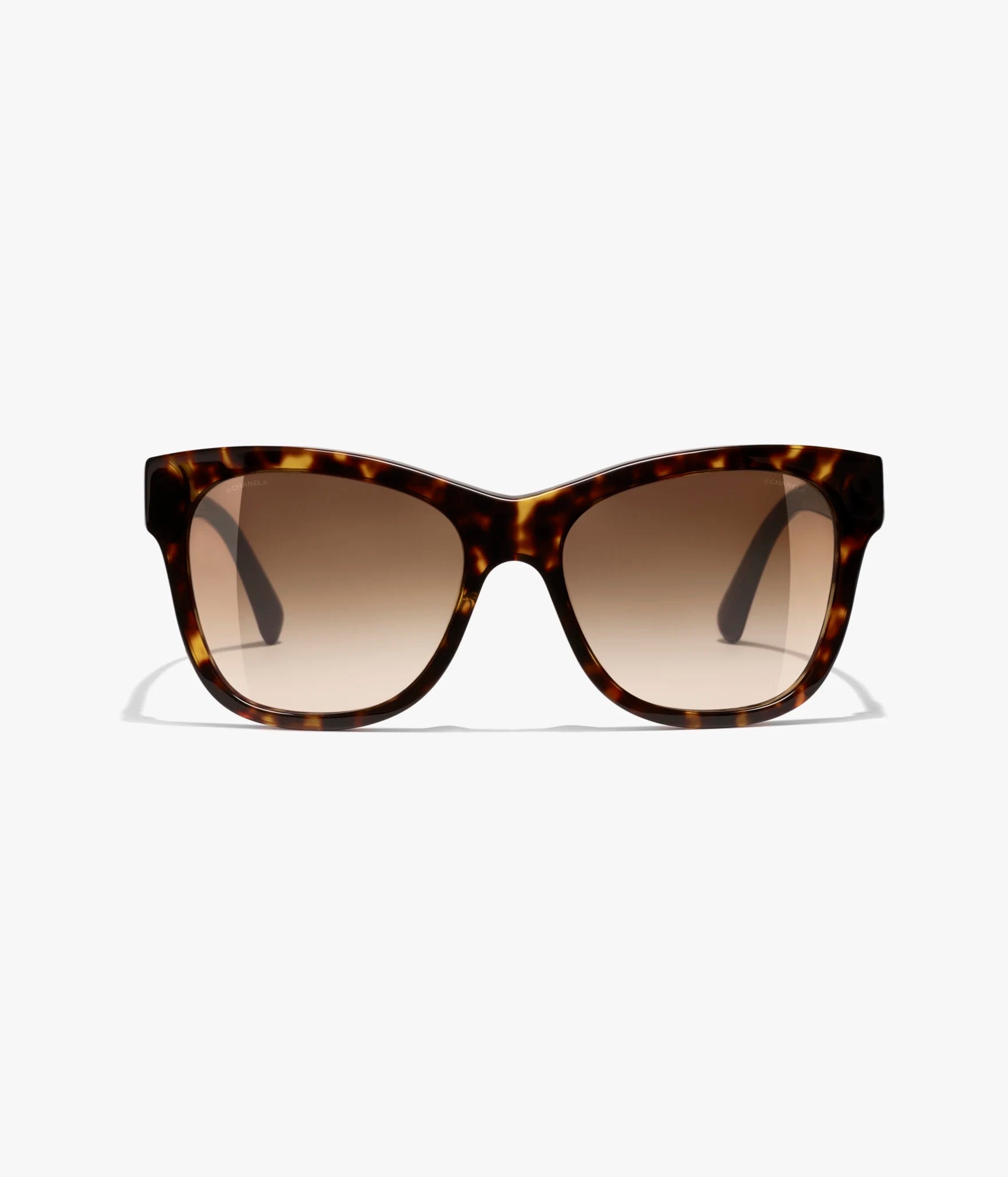 CHANEL Quadratische Sonnenbrille · Schildpatt