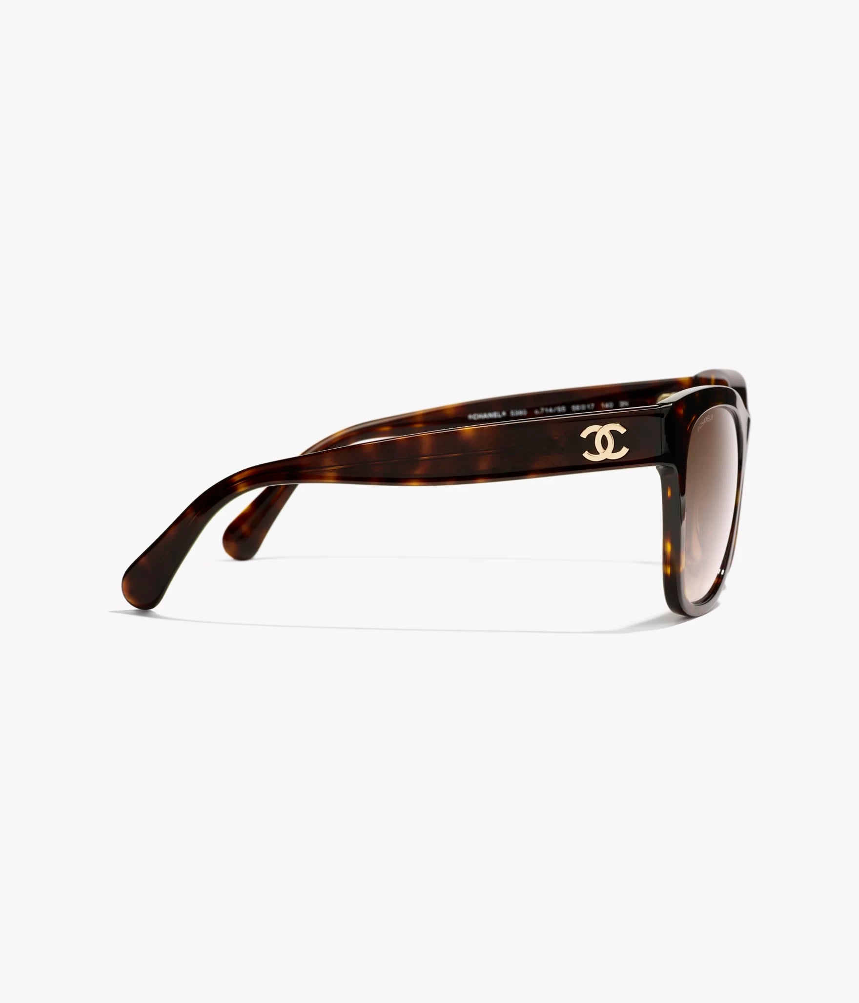 CHANEL Quadratische Sonnenbrille · Schildpatt