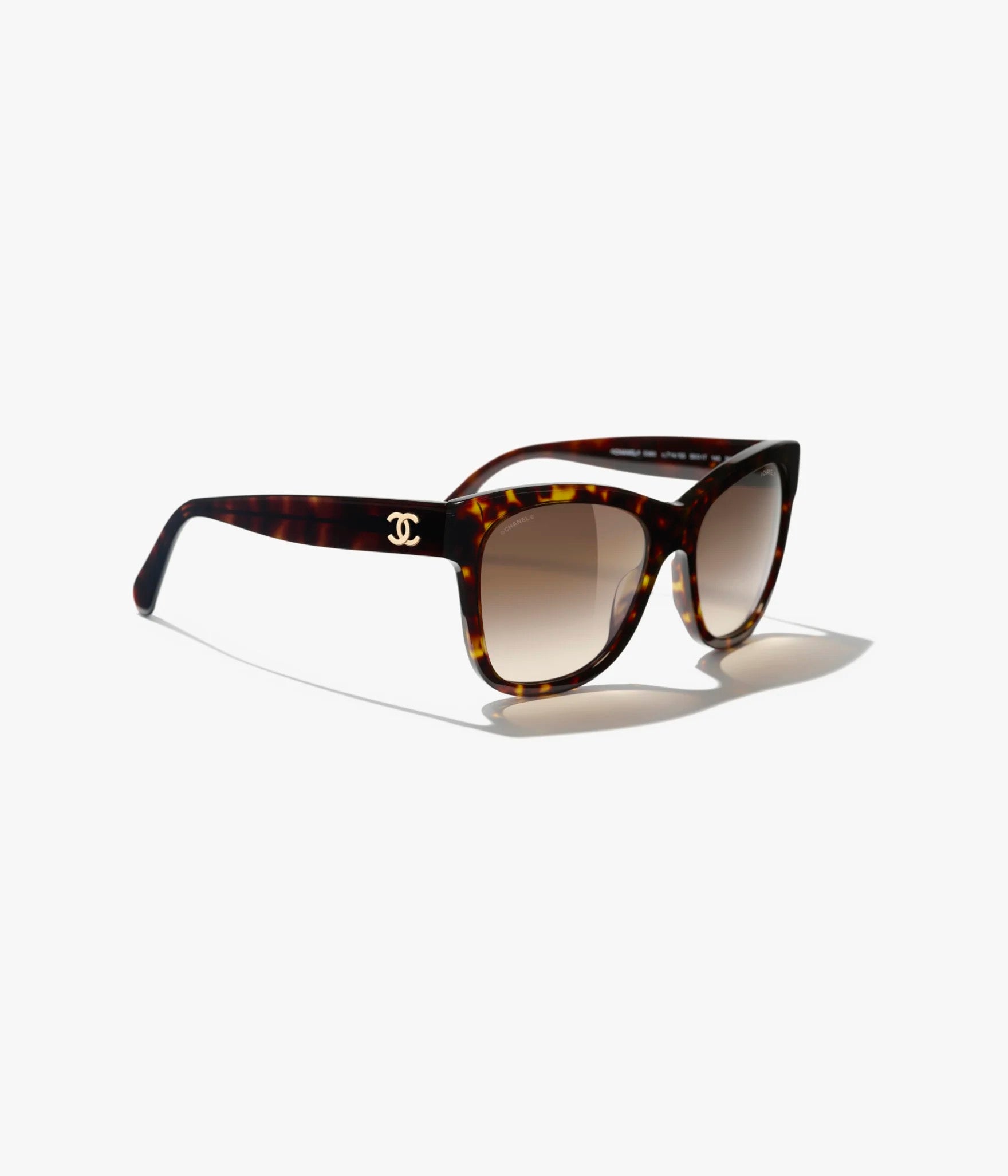 CHANEL Quadratische Sonnenbrille · Schildpatt